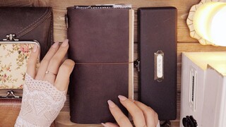 Trang trí Vintage Diary | Yellowing Diary | White Noise | Ten Thousand Years Pen | English Diary 【Ch