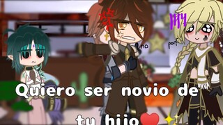 Quiero ser novio de tu hijo😅♥️/gacha trend genshin impact/ ⚠️SHIPS⚠️ Xiaoaether, (poco) Zhogchi🏳️‍🌈