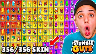 DESBLOQUEO al 100% TODAS las SKINS de STUMBLE GUYS! 😱 *increíble*