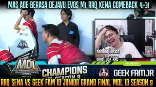 DEJAVU M1! REAKSI MAS ADE LIAT RRQ SENA KENA COMEBACK GEEK JADI 4-3 !