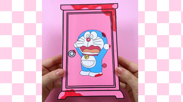 Tự làm hộp quà bí ẩn Cổng Tùy Chọn của Doraemon #thủ công#hộp quà bí ẩn tự làm