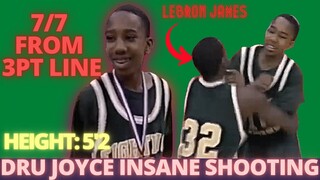 LEBRON JAMES HIGH SCHOOL TEAMMATE DRU JOYCE INSANE SHOOTING - 7 OF 7 FROM THREE POINT LINE