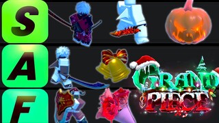 [GPO] OFFICIAL Weapon Tier List | Grand Piece Online