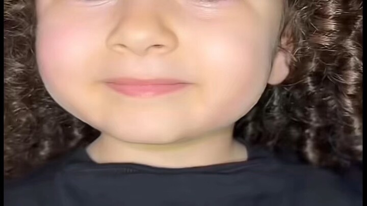 Cute girl loves to dance