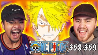 SANJI GOES SUPER SAIYAN?! - One Piece Episode 358 & 359 REACTION + REVIEW!
