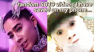 random SB19 videos I have saved on my phone