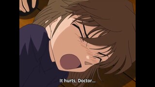 Haibara pretends stomach ache || detective conan