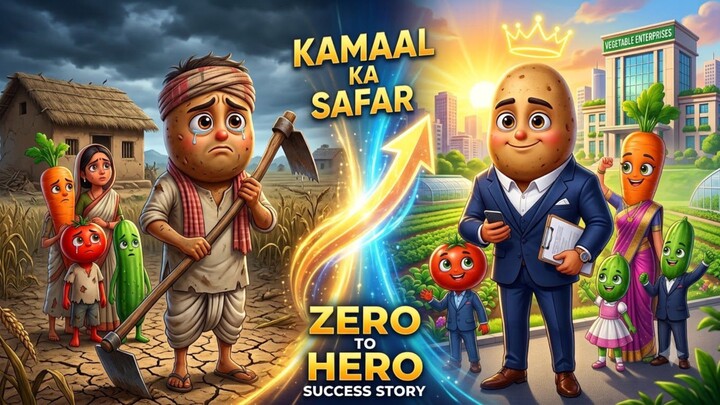 एक 🥔 ईमानदार गरीब आलू कैसे बना करोड़पति? 😱