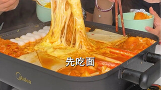 #Korean-style Army Hot Pot The 12th Day After a Fight #Couple#Funny