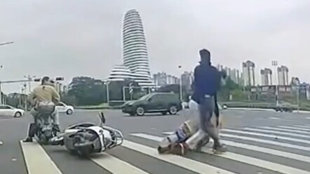 “He really didn’t mean to…” Funny Electric Scooter