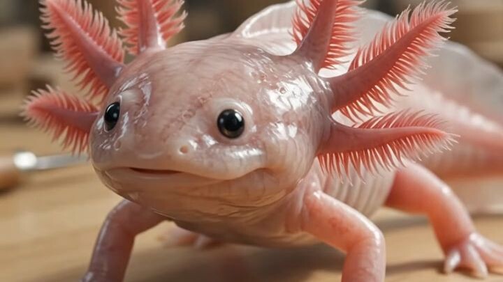 I Carved an Axolotl Out of Wood 😱🪵 | Satisfying Wood Carving