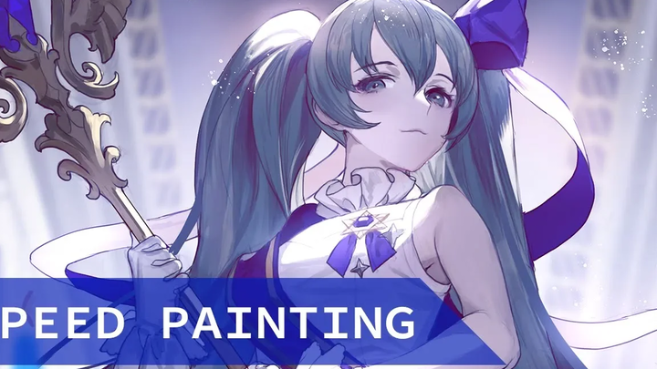 ภาพวาดความเร็ว ไพลิน miku
