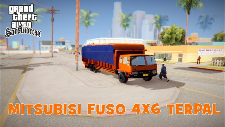 GTA SA Indonesia - Review Truck Mitsubisi Fuso 4X6 Terpal !!!