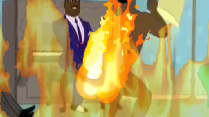 The crowd, thrown into panic by the indoor fire