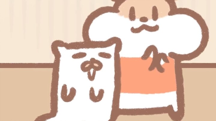 The cat is emotionally stable