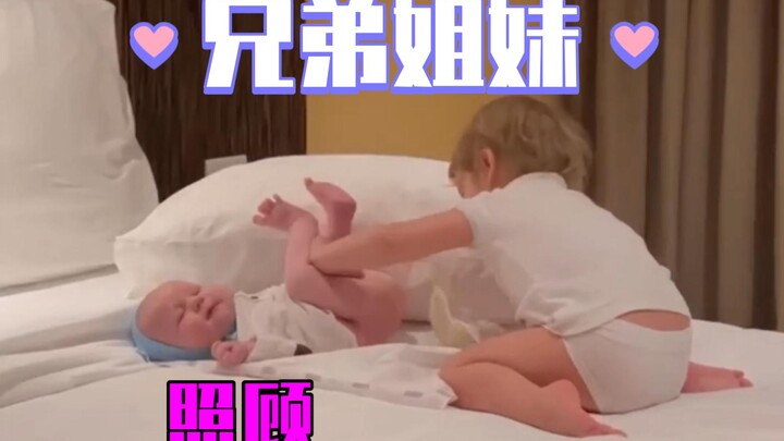 Padahal masih anak kecil, tapi sudah tahu cara bantu Mama jaga adik bayi ❤️🥰