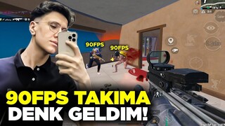 90 FPS OLAN TAKIMA 1VS4 ATTIM! - PUBG MOBİLE