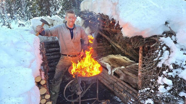 Forging and surviving: no tent, no sleeping bag – Building a charcoal kiln and a forge