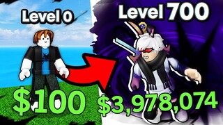 NOOB To PRO With SHADOW FRUIT (Level 1 to Level 700) In Blox Fruits