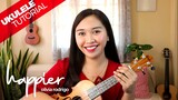 Happier (Olivia Rodrigo) Easy Ukulele Tutorial