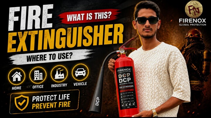 Fire & Safety Explained 🔥 | Fire Extinguisher Types & Their Uses | FIRENOX