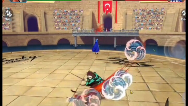 Kotetsu’s collaboration skin effects with Tanjiro are incredibly cool.
