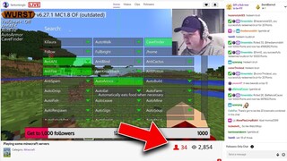 I Caught a HACKER Livestreaming on my Minecraft Server...