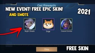 FREE EPIC SKIN AND EMOTES! NEW EVENT! CLAIM FOR FREE (LEGIT EVENT) | MOBILE LEGENDS 2021