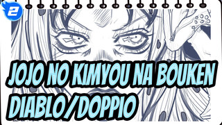 [JoJo no Kimyou na Bouken/Gambar Tablet] Diablo dan Doppio Kecil (Draf Garis)_2