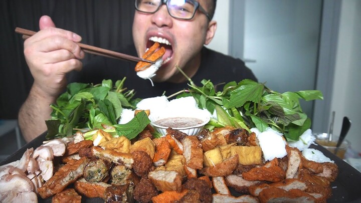 1 Khay Bún Đậu Mắm Tôm MukBang