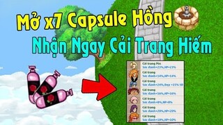 Ngọc Rồng Online - Mở x7 Capsule Hồng Thử Vận May, View Được Ngay Cải Trang Hiếm