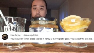 ASMR Honey Lemons (from Kuroko No Basket) & Yuzu Tea - Eating Sounds + Drinking Sounds