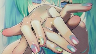 Hand-drawn Copying of Hatsune Miku