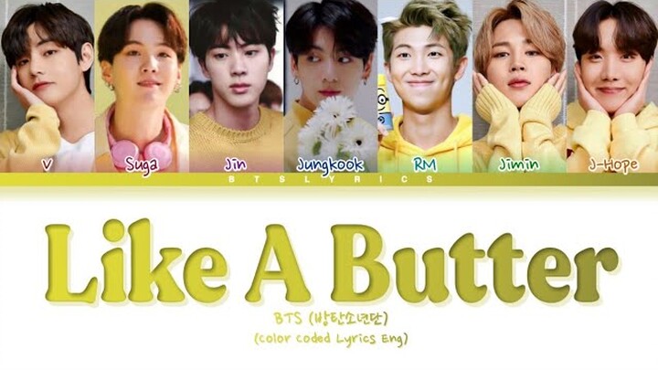 BTS (방탄소년단) - 'Like A Butter' Lyrics (Color Coded Lyrics)