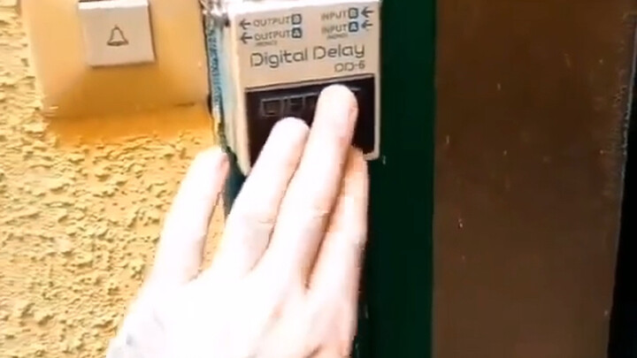 Delay Effect Pedal Doorbell (Reposted from Instagram)