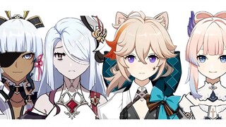 4.0 Abyss Upper Half God Crane Wanxin 4-star Youth Version (Caroline Ba) with full star tips