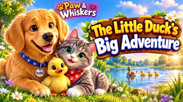 The Little Duck Big Adventure l Eps-2 l Paw & Whiskers l Buddy & Luna Moral Stories