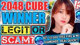 2048 CUBE WINNER LEGIT OR SCAM!? | GET FREE 10,000 FREE FIRE & ML DIAMONDS!? | MY HONEST REVIEW!