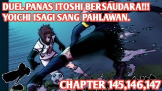 Alur Cerita BLUE LOCK Chapter 145,146,147 - DUEL SENGIT SAE VS RIN, PAHLAWAN PERTANDINGAN TERLAHIR