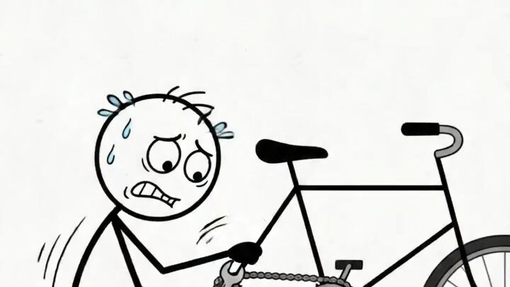 When You Try To Fix A Cycle Yourself 😂🚴♂️ #Shorts #Reels #Animation #CrazyStickman