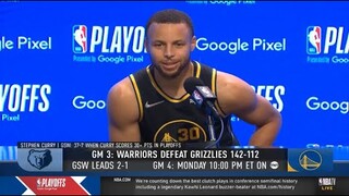 Curry Post-Game Press Conference: I believe a Warriors is going strong to win NBA championship