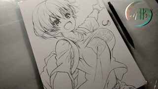 Sketch Drawing - Hana Uzaki ( Uzaki-Chan Wa Asobitai! ) [ 宇崎ちゃんは遊びたい！]