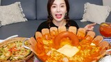 [Mukbang ASMR] Kilbasa BudaeJjigae 🔥 Seafood Pajeon Korean Pancake Recipe Eatingshow Ssoyoung