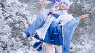 Absolutely beautiful! Snow Mountain Umbrella Dance ❄️ 4000 meters above sea level Kamisato Ayaka | R