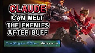 WOW! The New Buffed Claude Melts The Enemies Like Butter | Mobile Legends