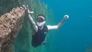 Falling Off An Underwater Cliff