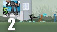 Anger of stick 5 : zombie Part 2 : Level 4 - 5 + Helicopter Fight (Android/iOS Gameplay Walkthrough)