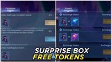 SURPRISE BOX FREE TOKENS RELEASE DATE 2023 || MLBB NEW FREE SKIN EVENT