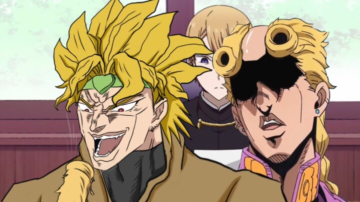 Dio just used his son's hair as a hair dryer