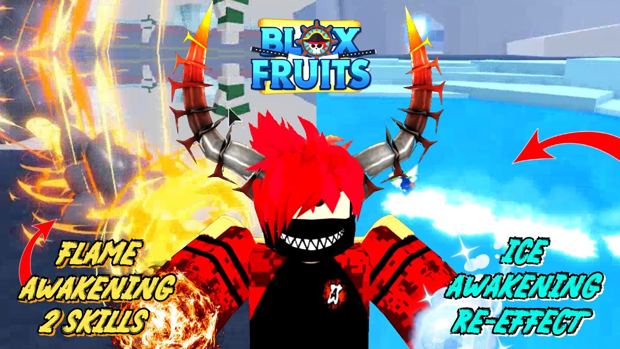 Awakened ICE vs WHITE BEARD in Blox Fruits Update 11 - BiliBili